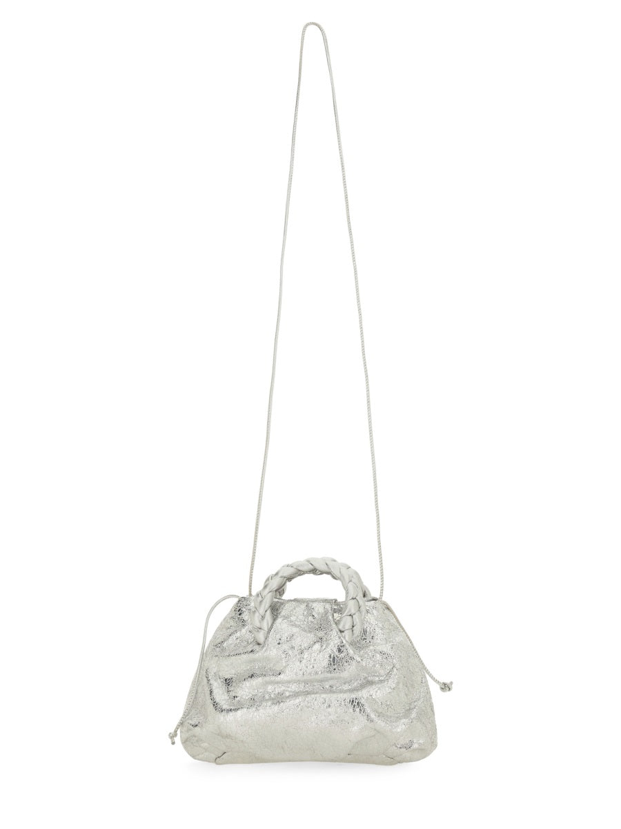HEREU Mini Crinkled Metallic Handbag
