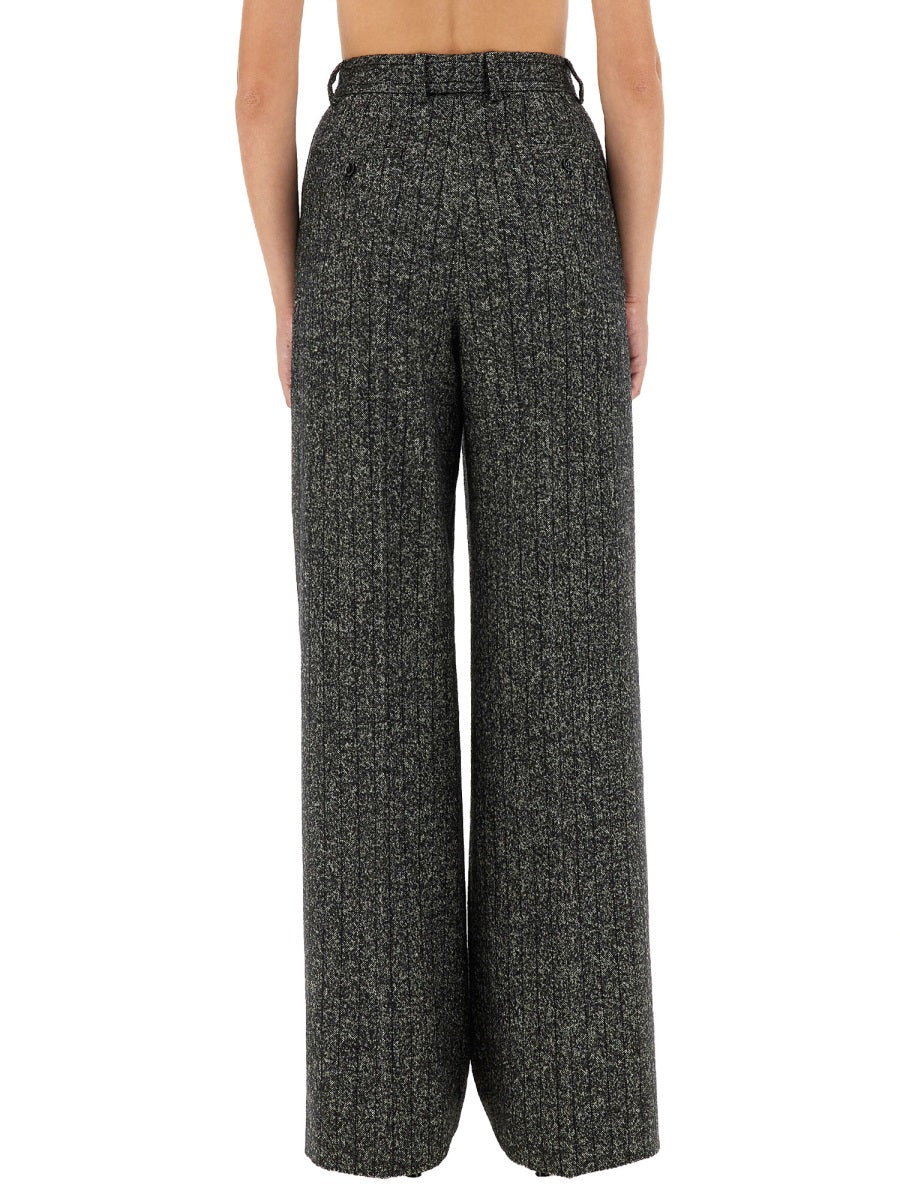 DOLCE & GABBANA Striped Wool Pants - Size 40