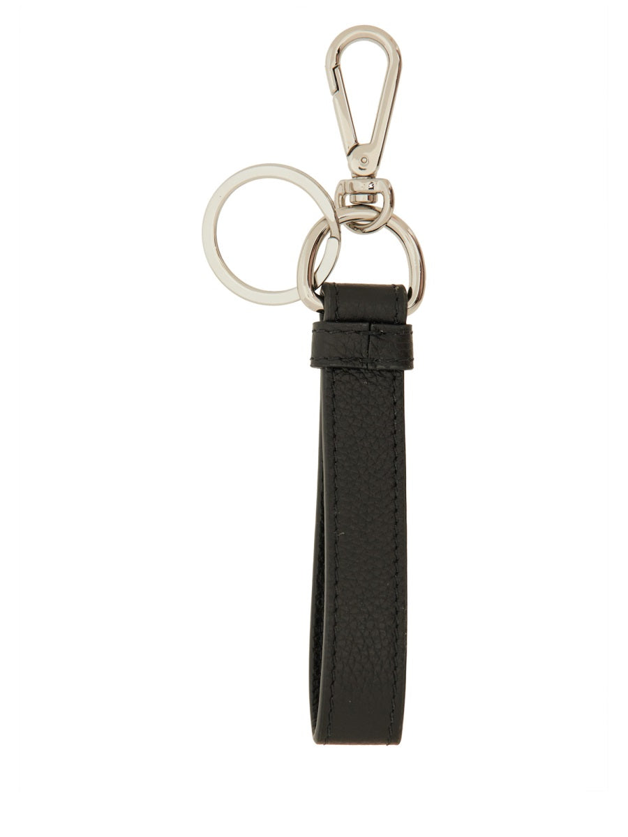 MARNI Mending Embroidered Leather Keychain