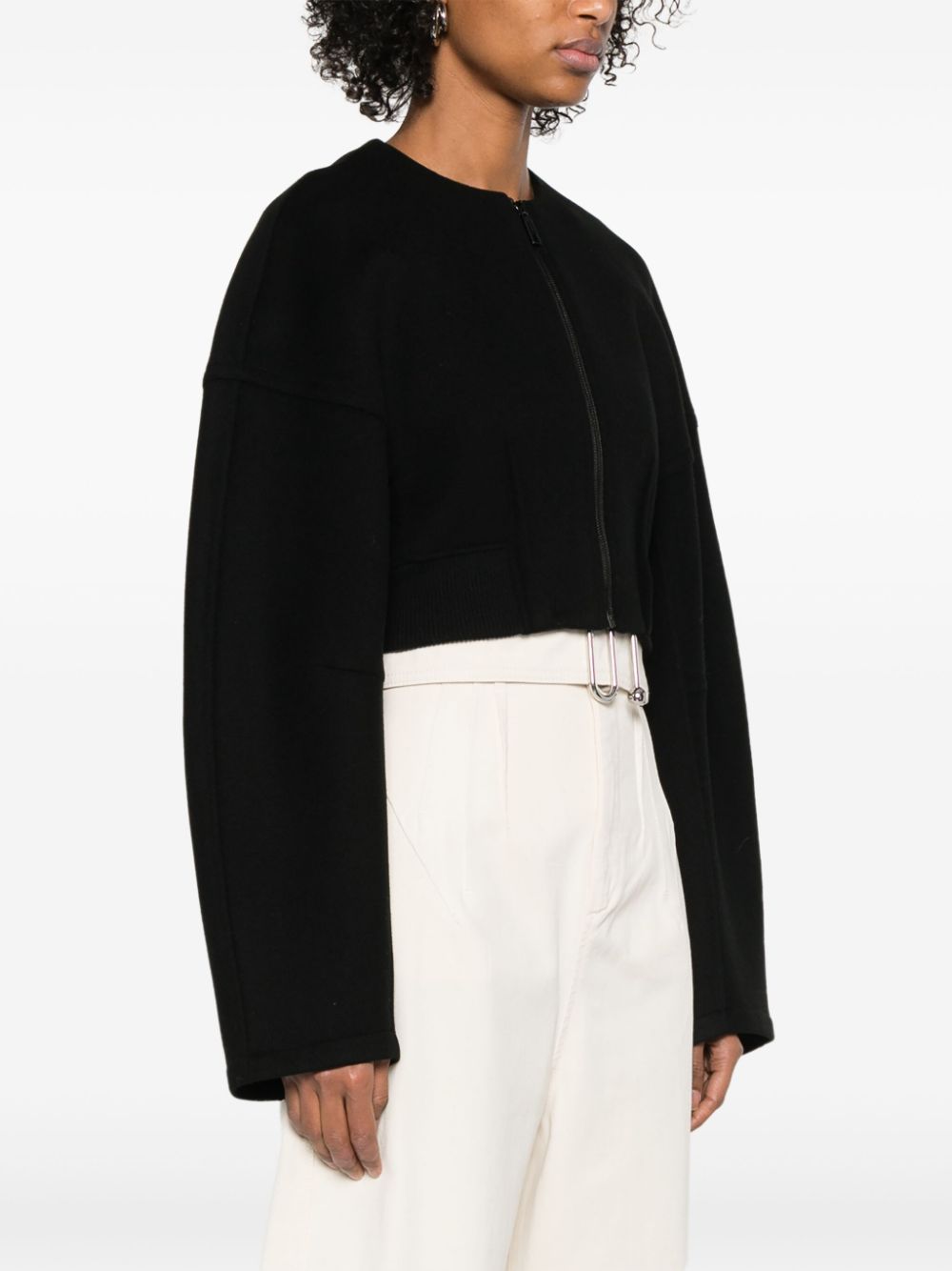 MAX MARA SPORTMAX Wool Cropped Jacket