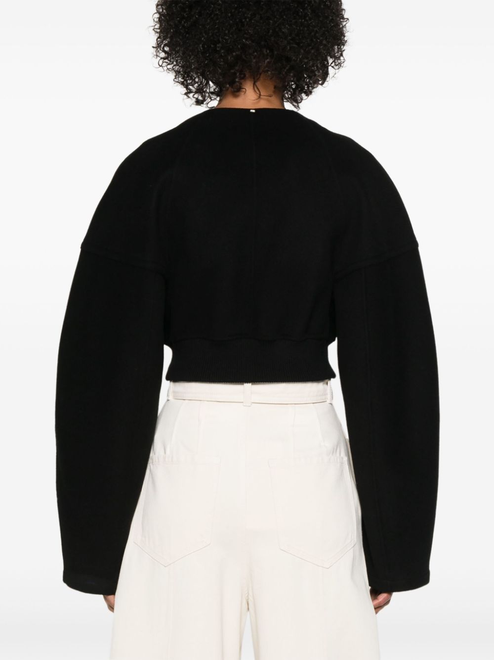MAX MARA SPORTMAX Wool Cropped Jacket