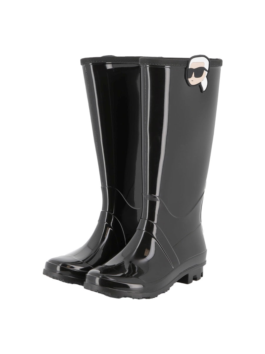 KARL LAGERFELD Girls' Mini Rain Boots with Logo