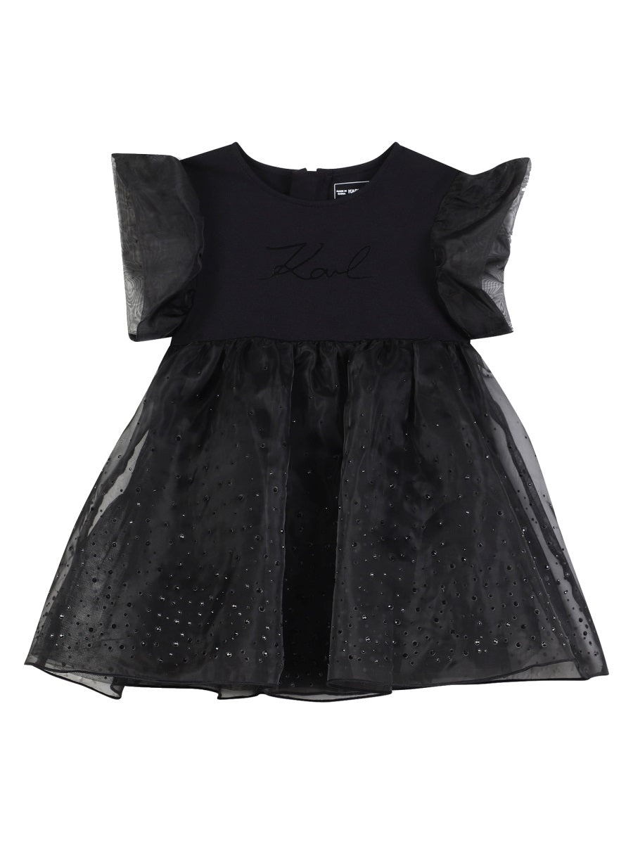 KARL LAGERFELD Chic Mini Dress for Baby Girls