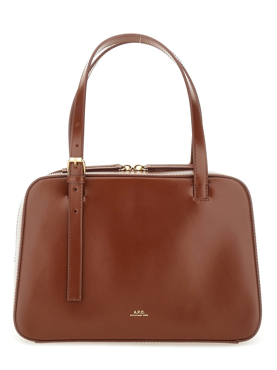 A.P.C. Mini Leather Box Handbag
