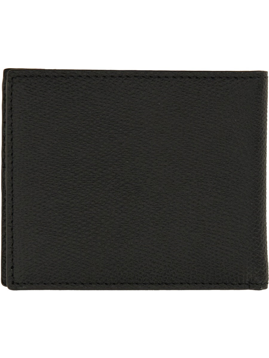 VALENTINO GARAVANI Mini Signature Grainy Calfskin Wallet