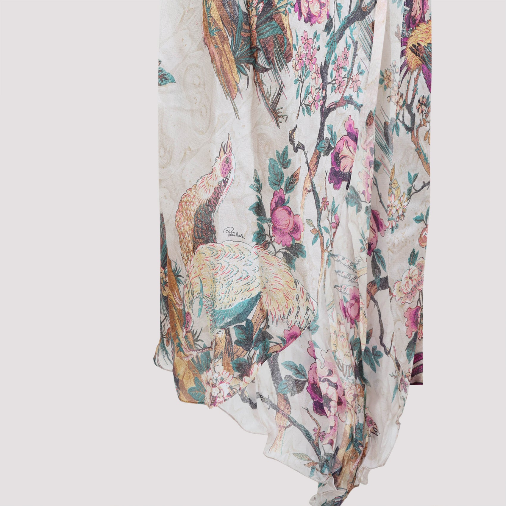 ROBERTO CAVALLI Stylish Men's Silk Dress for FW25