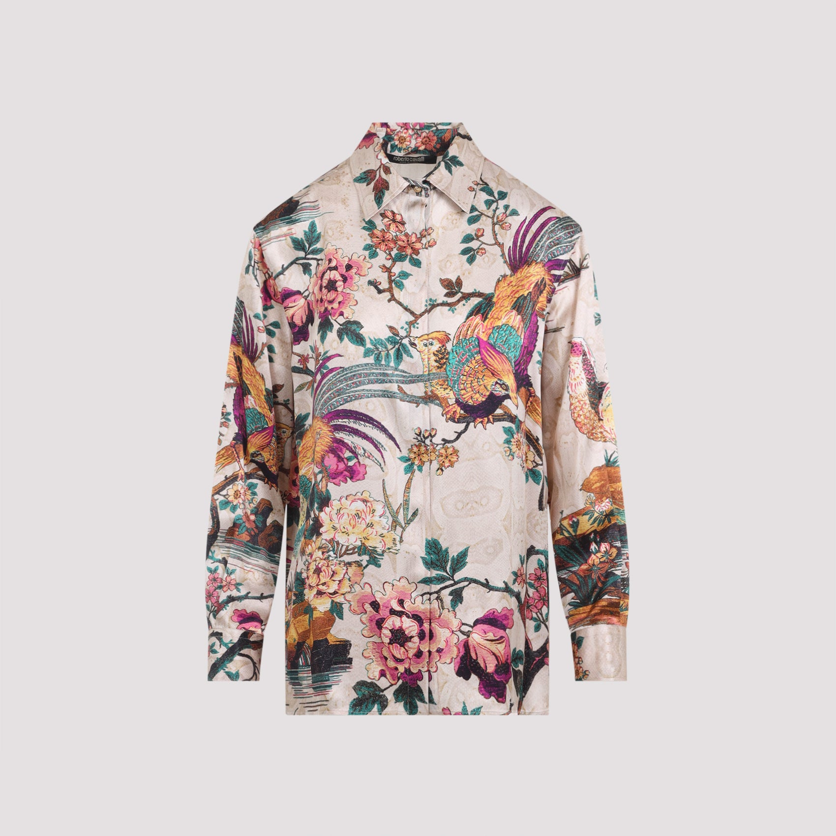 ROBERTO CAVALLI Luxury Silk Shirt for Men