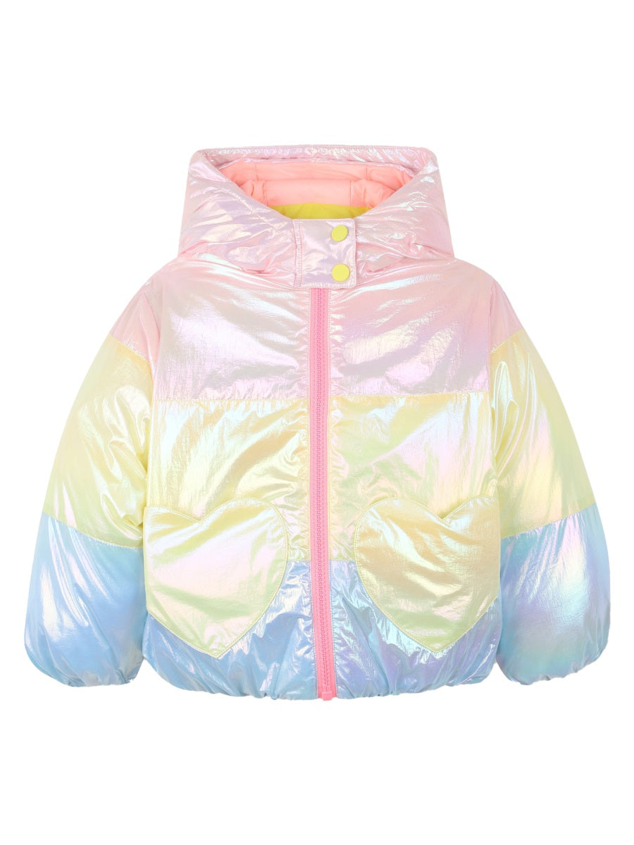 BILLIEBLUSH Rainbow Down Jacket for Girls