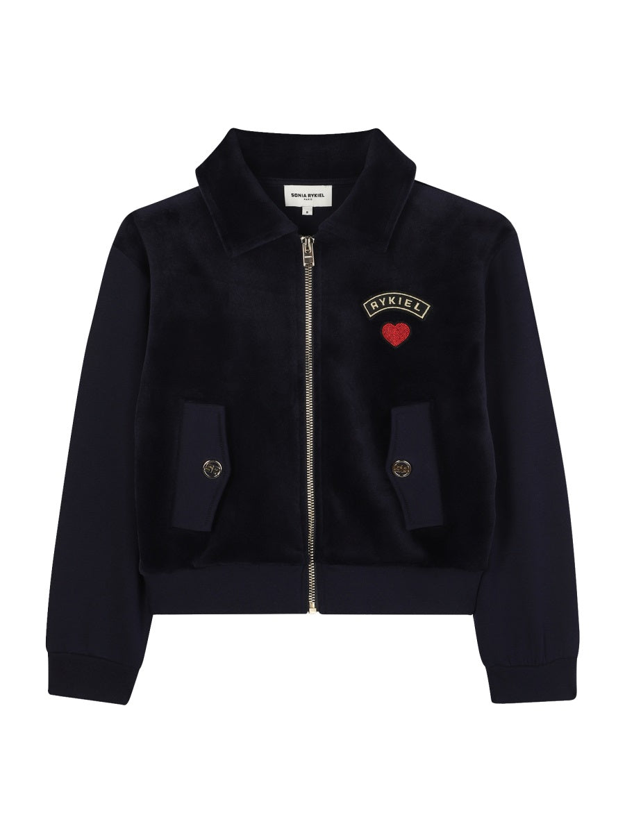 SONIA RYKIEL Girls' Cardigan with Heart Logo