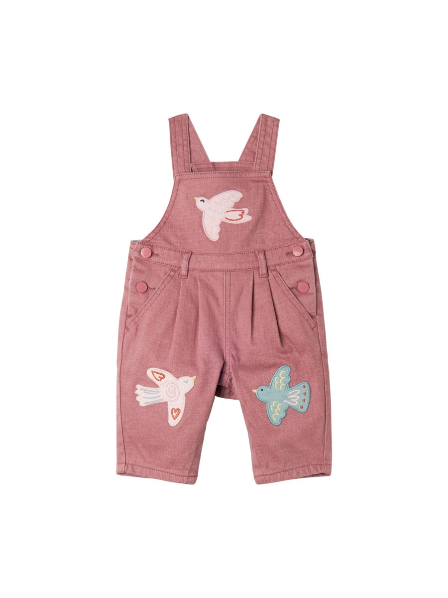 STELLA McCARTNEY Mini Dungarees with Bird Print