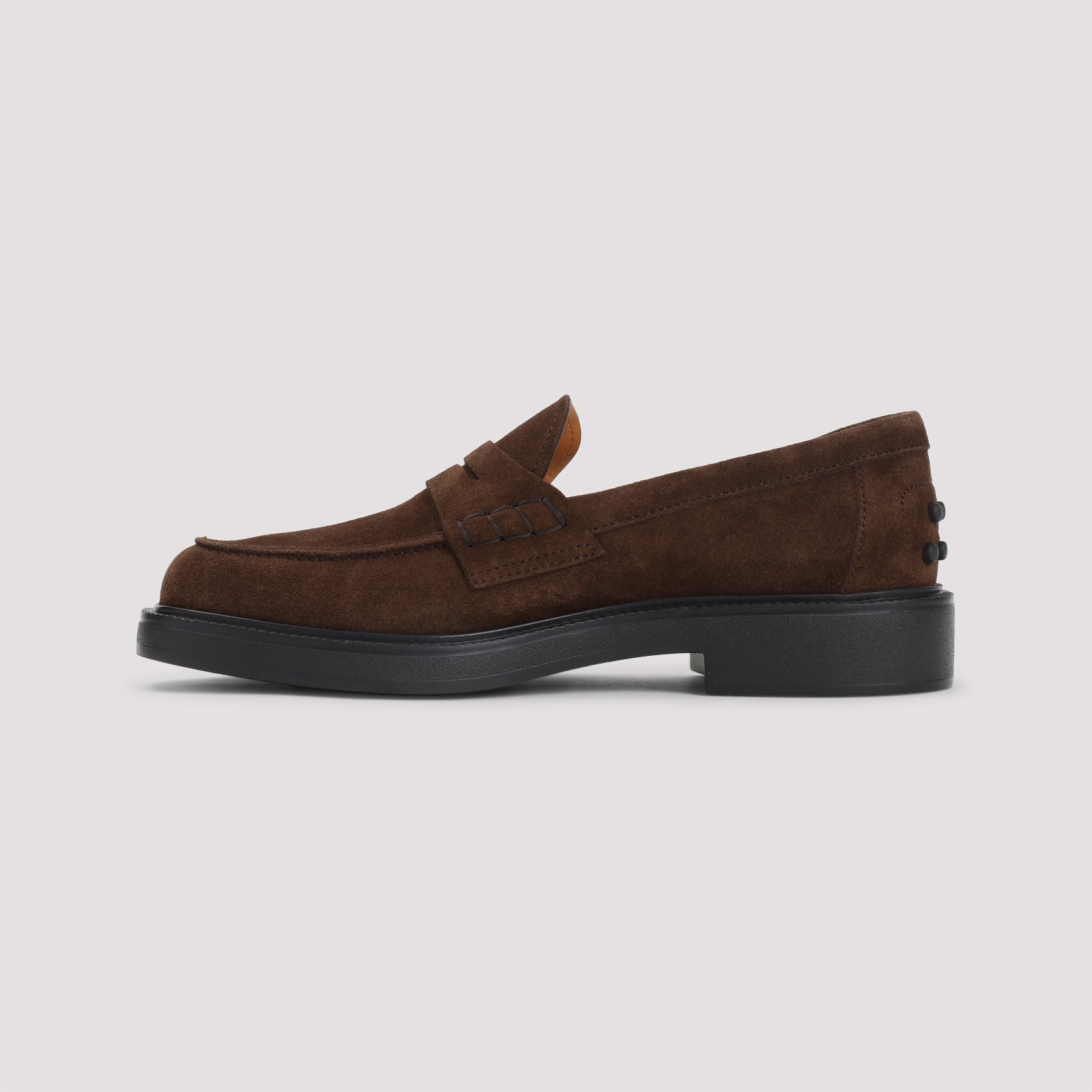 TOD`S Men's Suede Loafers with 3cm Heel Height