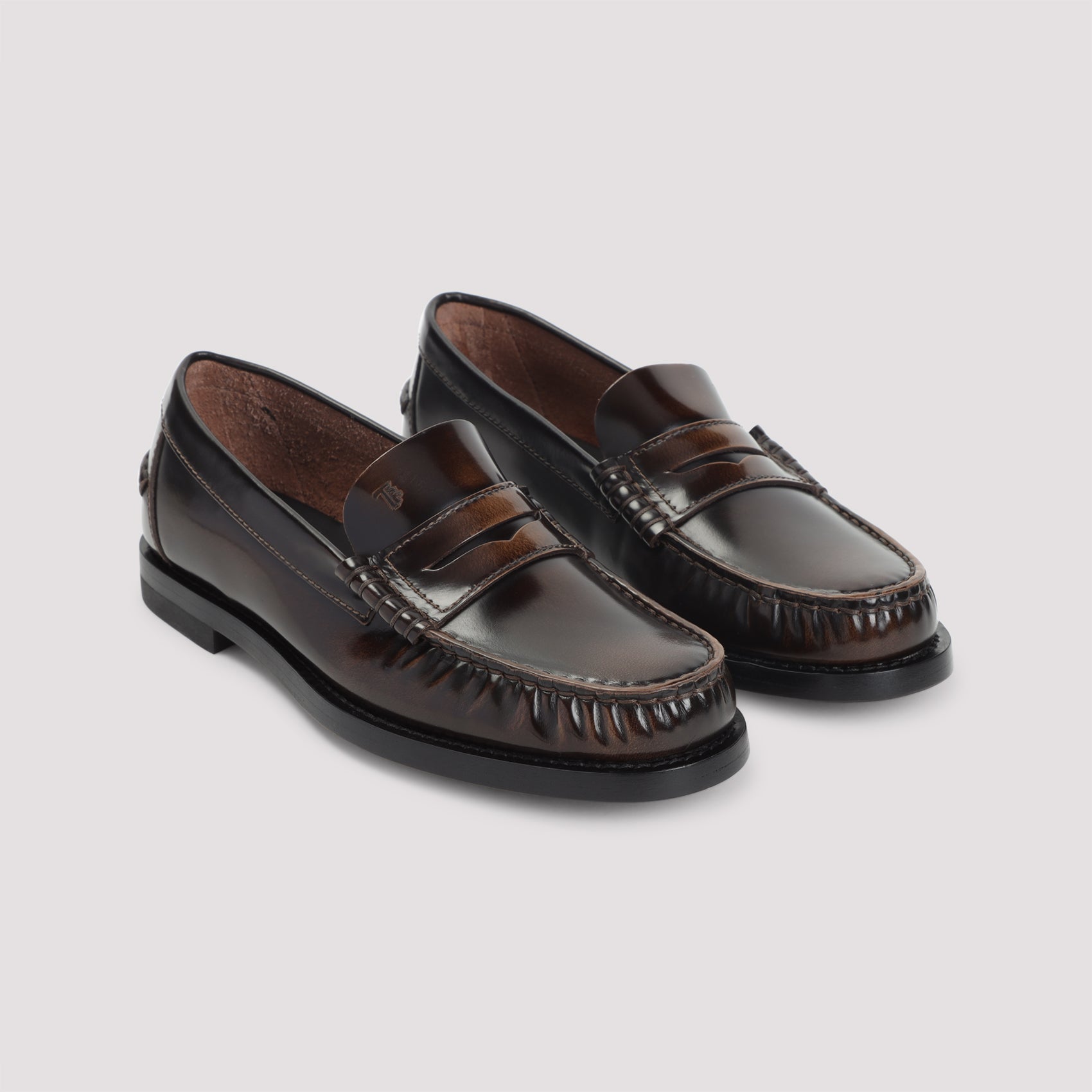 TOD`S 100% Leather Loafers for Men - FW25