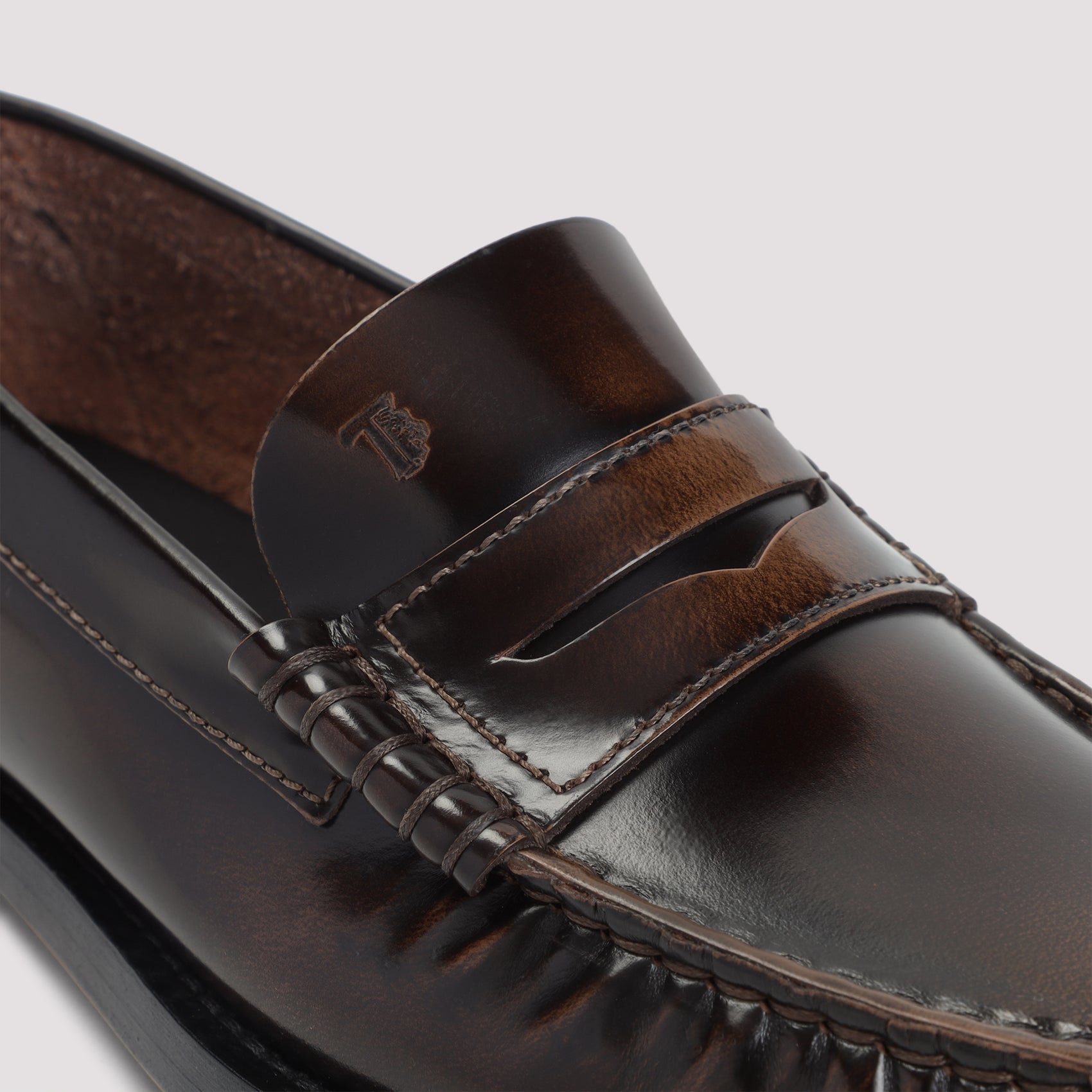 TOD`S 100% Leather Loafers for Men - FW25