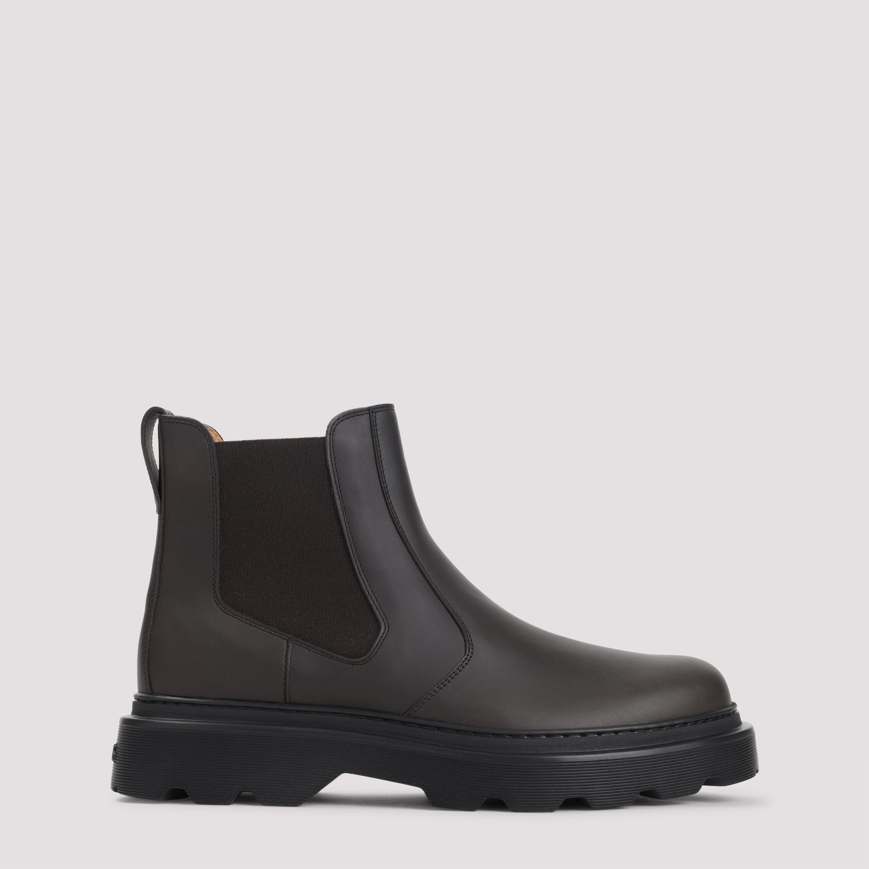 TOD`S Men's Leather Boots with 3.5 cm Heel Height