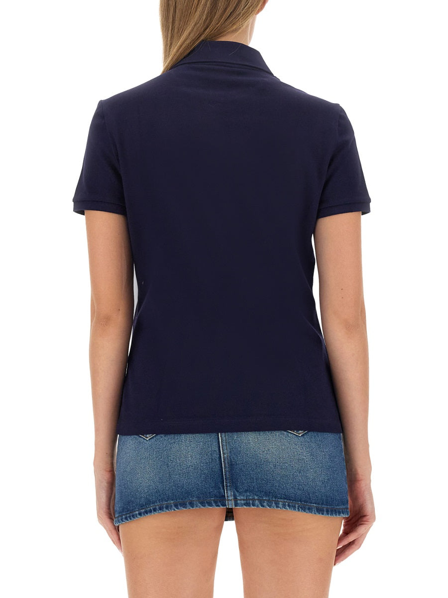 LACOSTE Regular Fit Polo with Logo - Size 38 FR