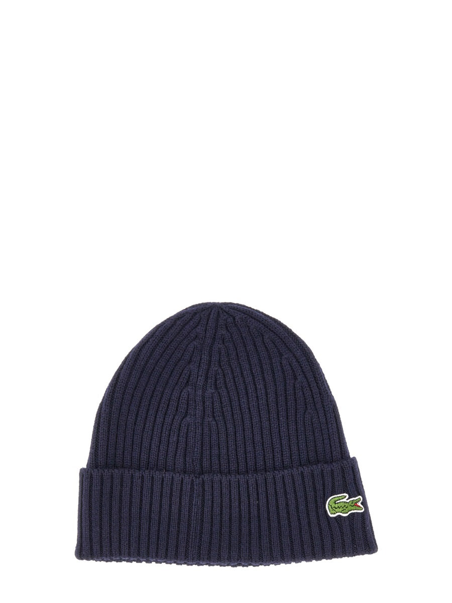 LACOSTE Women's High Lapel Beanie Hat