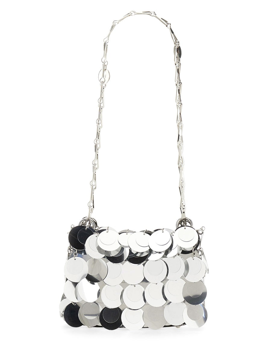 RABANNE Mini Handbag with Sparkle Finish