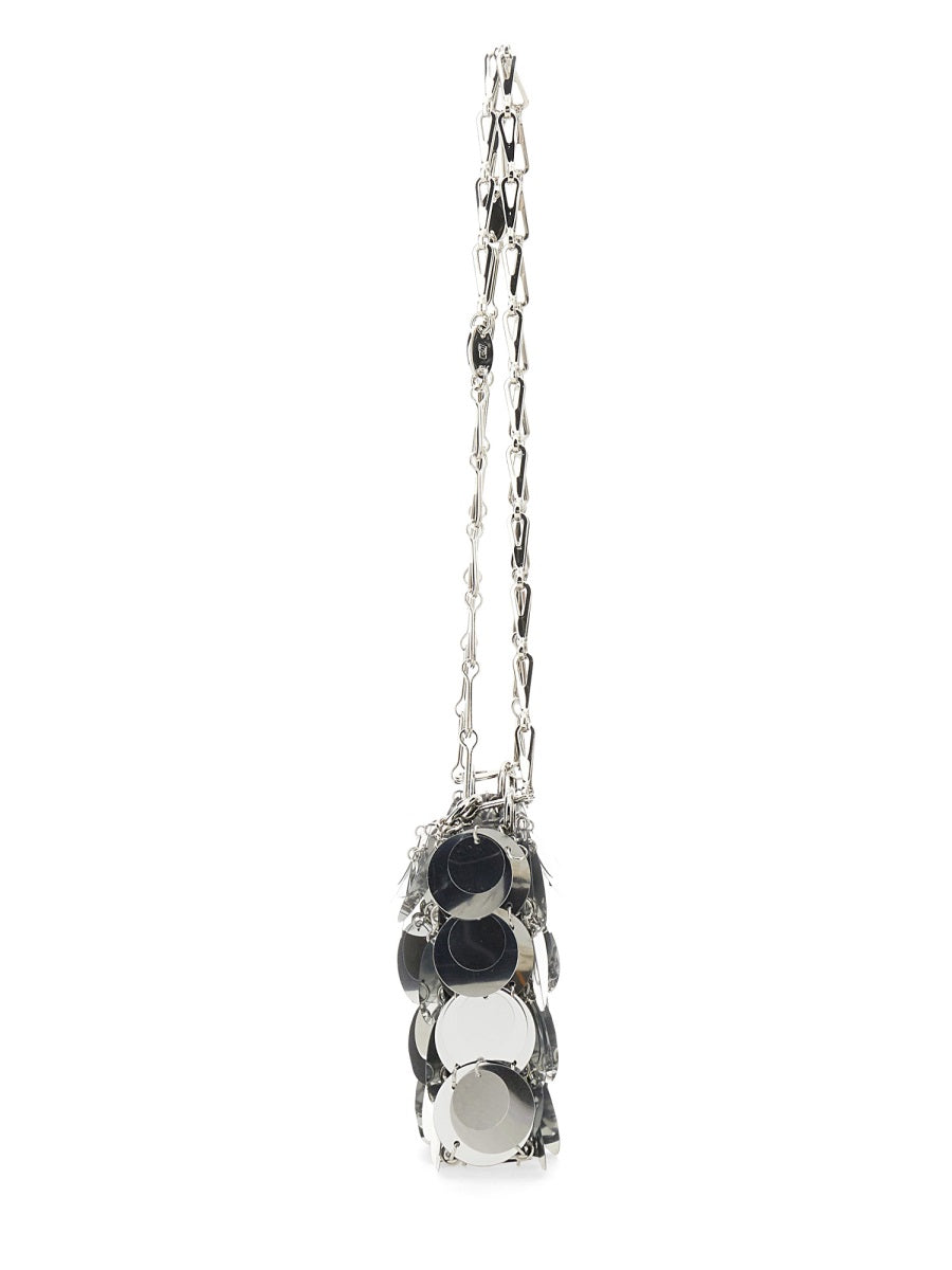RABANNE Mini Handbag with Sparkle Finish