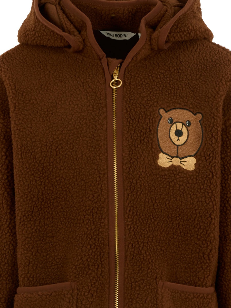 MINI RODINI Mini Girls' Sweat Jacket - Perfect for Cozy Days