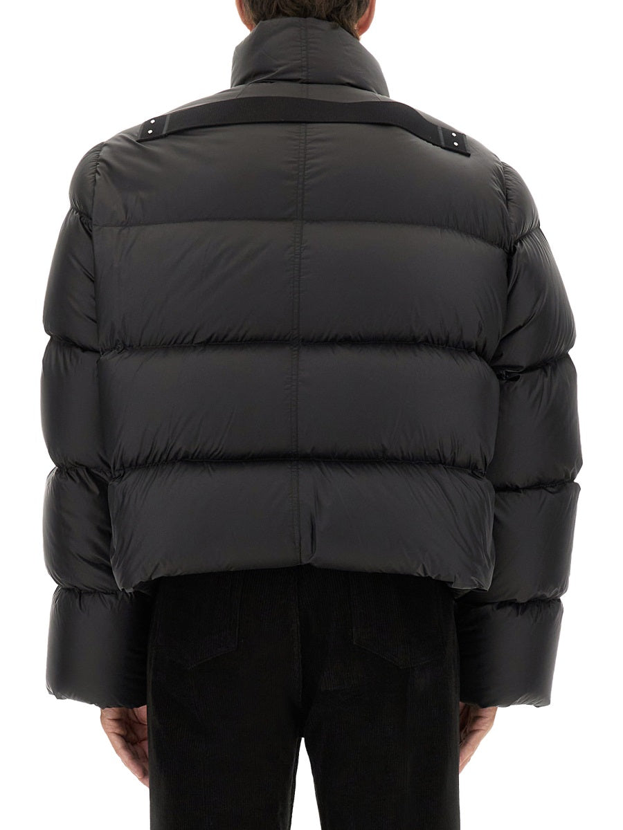 RICK OWENS Men's Down Jacket with Turtle Neck - Size 48