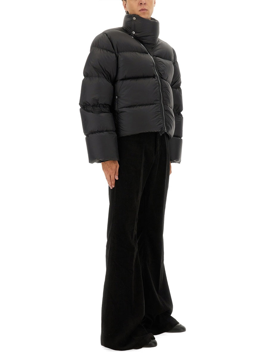 RICK OWENS Men's Down Jacket with Turtle Neck - Size 48