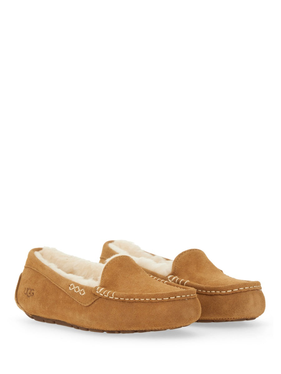 UGG Women's Leather Slip-On Slippers