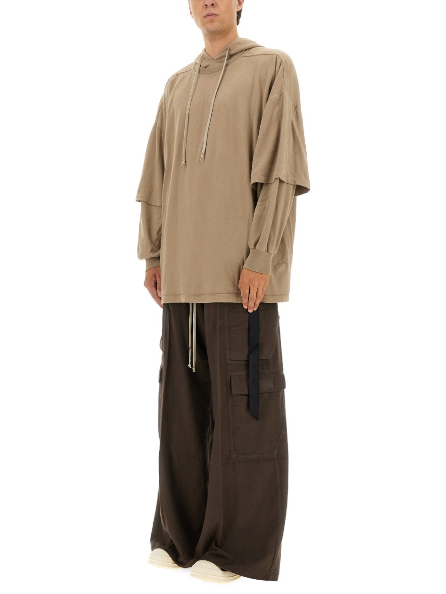 RICK OWENS DRKSHDW Men's Tommy Hustler Hoodie - FW25 Edition