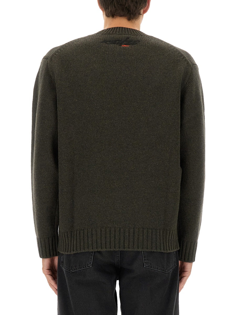KENZO Men's Wool Sweater with Boke Flower - Size L