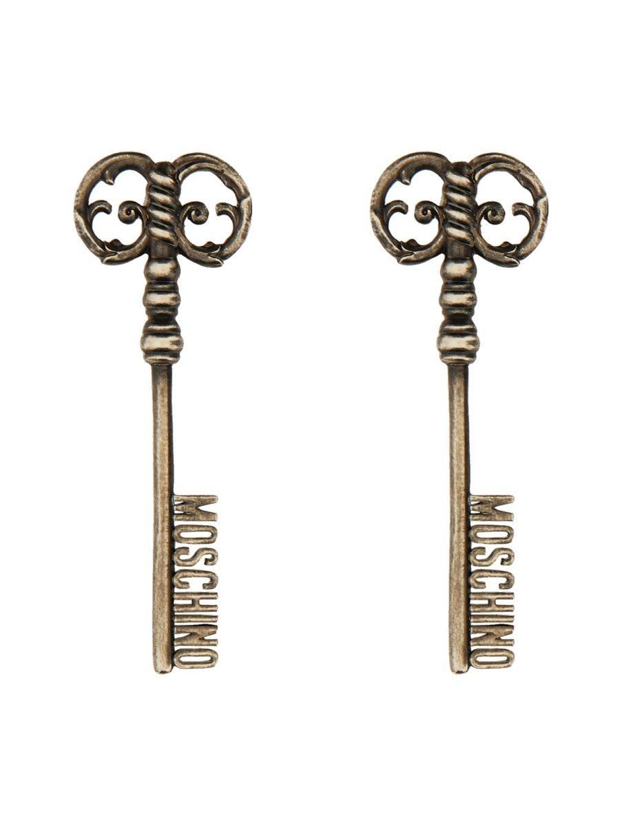 MOSCHINO Logo Mini Earrings
