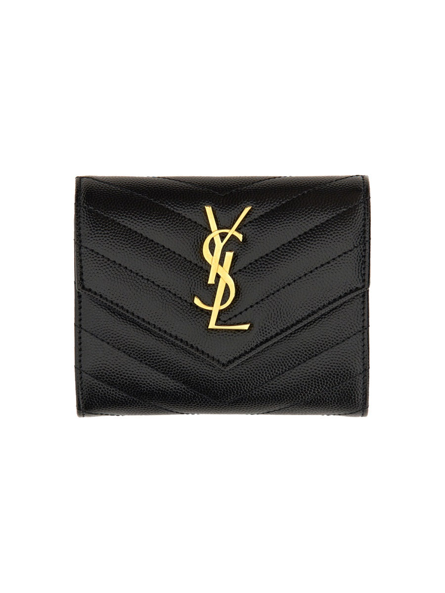 SAINT LAURENT Mini Compact Trifold Wallet