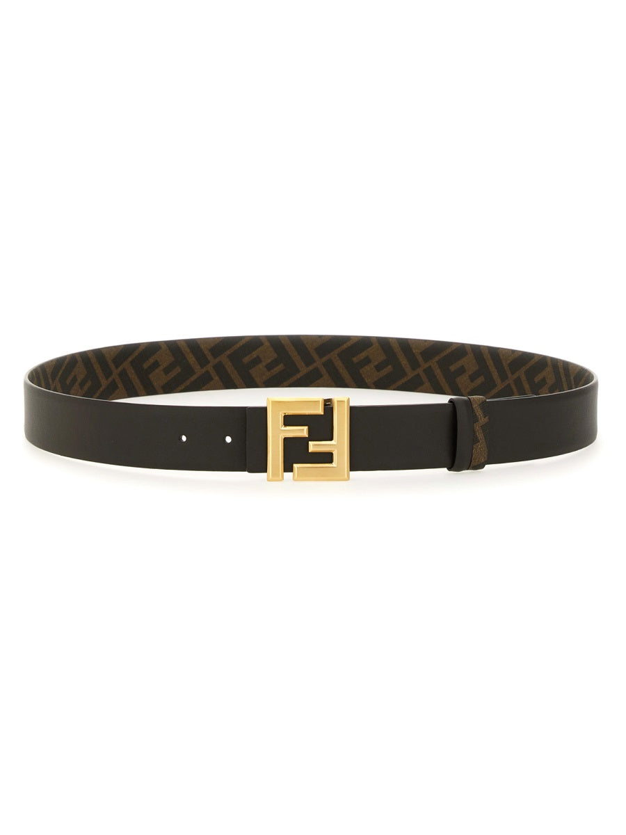 FENDI Squared FF 3.5 CM Leather Belt