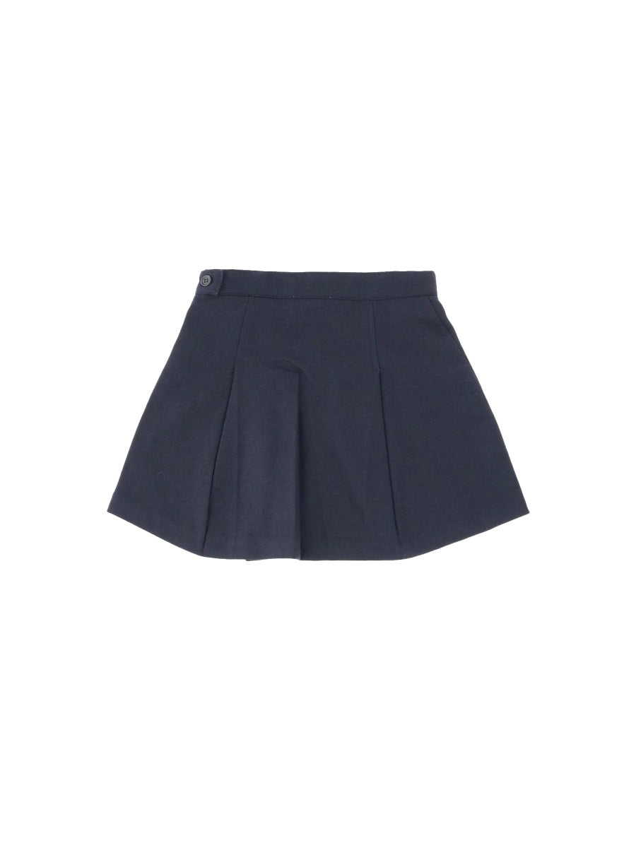 BONPOINT Recycled Wool Mini Skirt for Girls