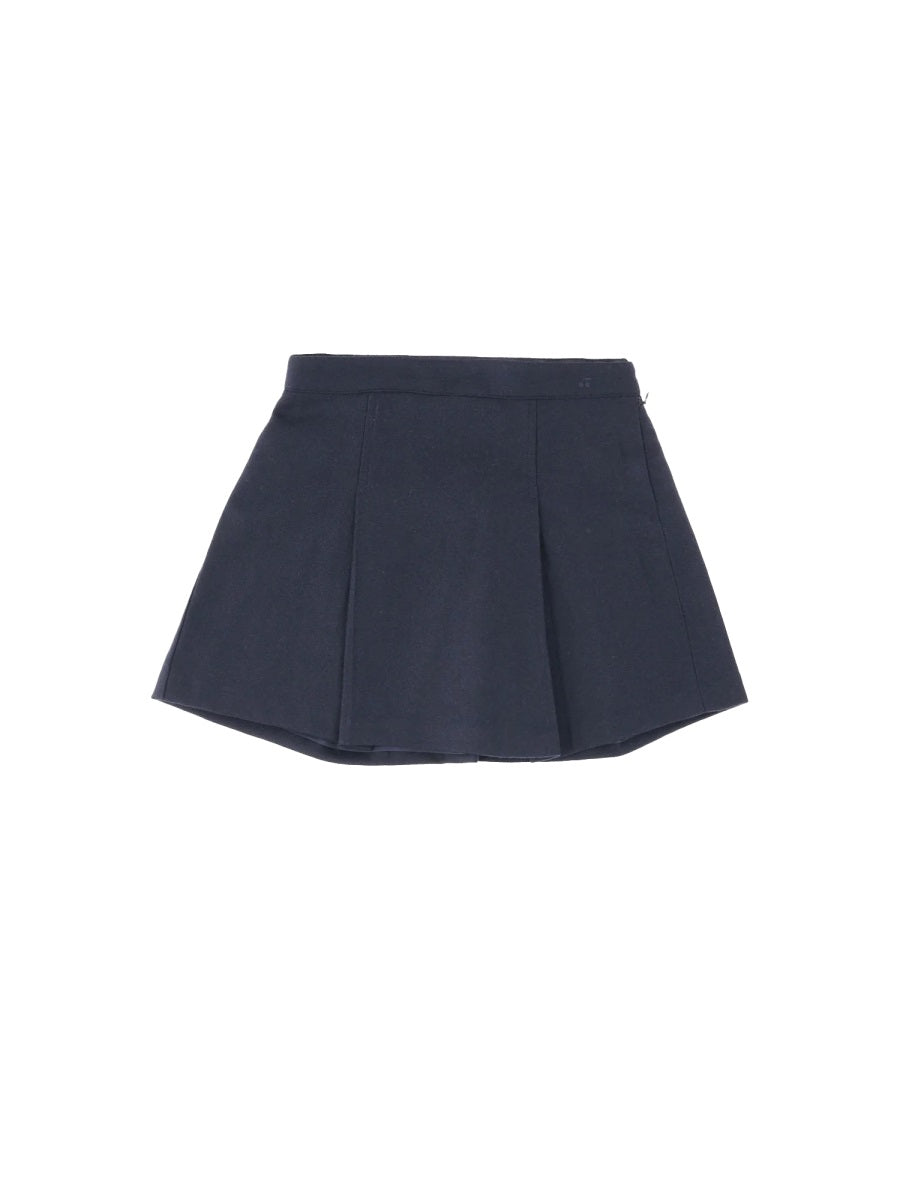 BONPOINT Recycled Wool Mini Skirt for Girls