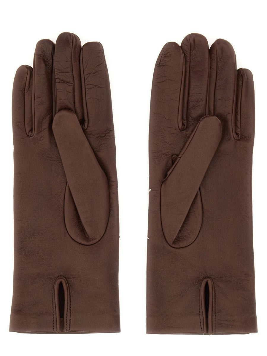 MAISON MARGIELA Elegant Leather Gloves for Women - FW25 Collection