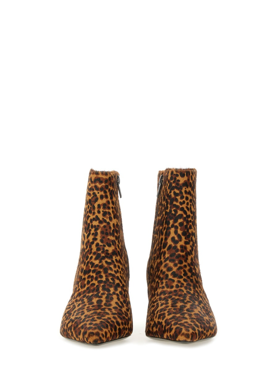 ASH Vicky 100% Leather Animalier Boots for Women