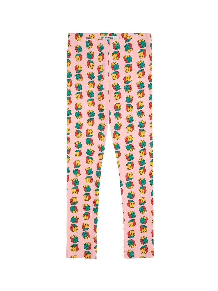 BOBO CHOSES Girls' Logo Dice Leggings