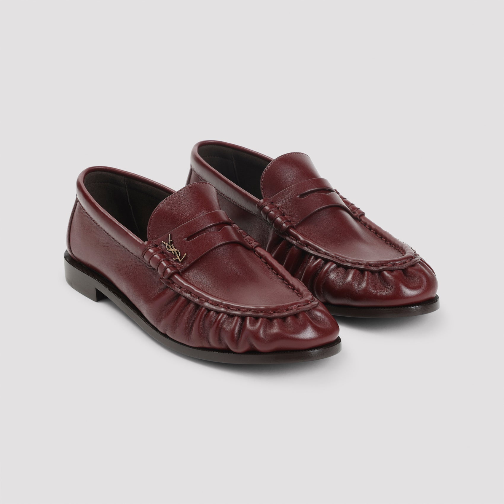 SAINT LAURENT Stylish Leather Loafers for Men