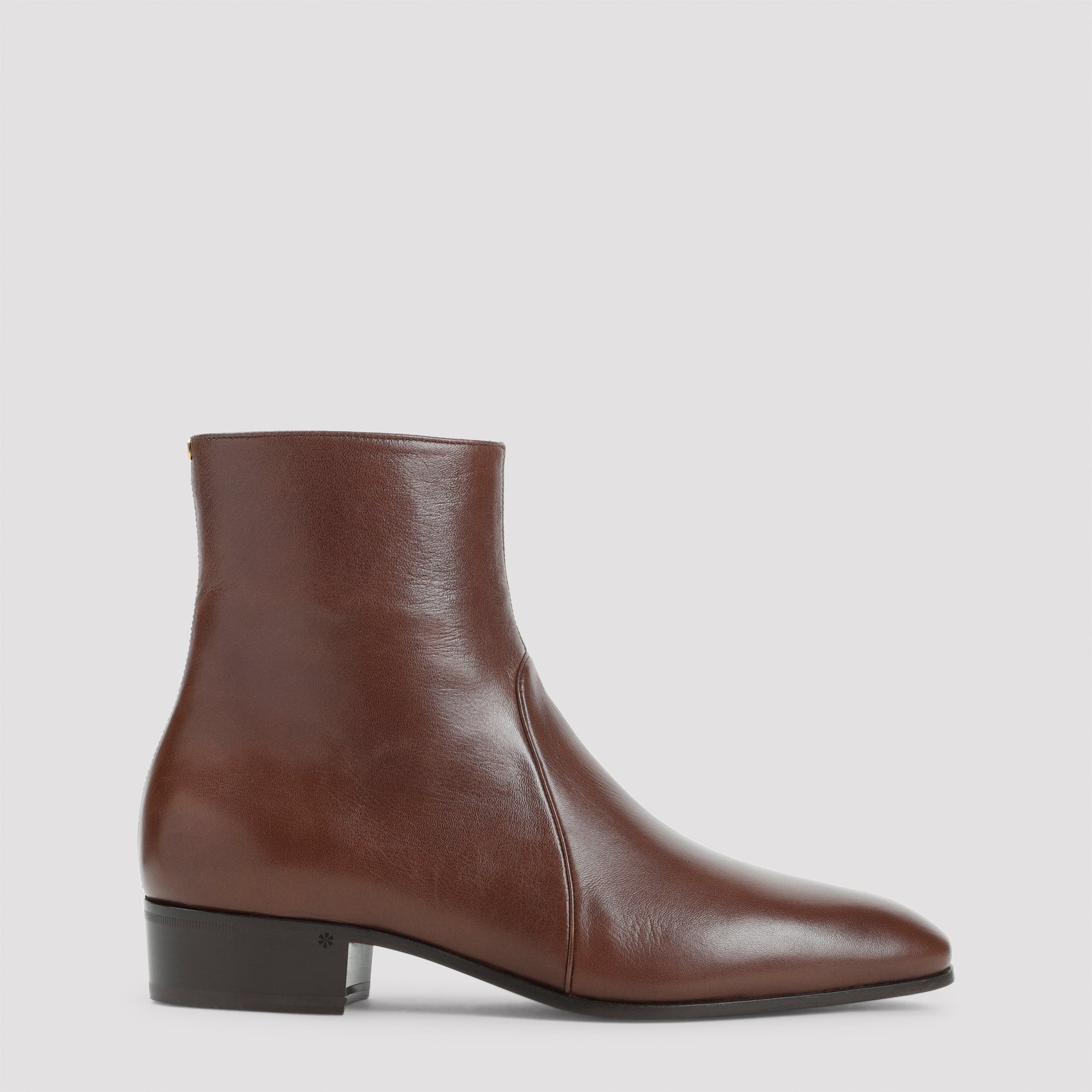 VALENTINO GARAVANI Men's Leather Bootie with 3.5cm Heel Height