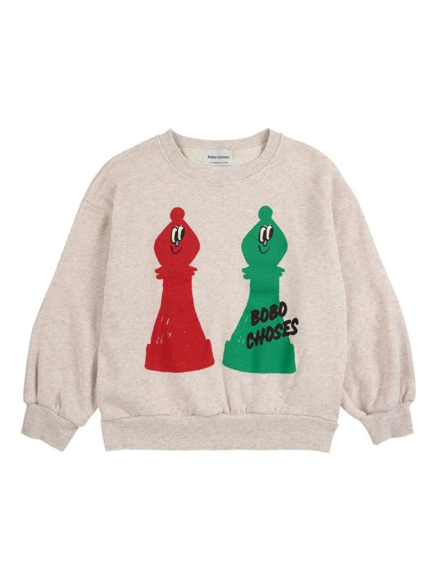 BOBO CHOSES Kids' Chess Logo Mini T-Shirt