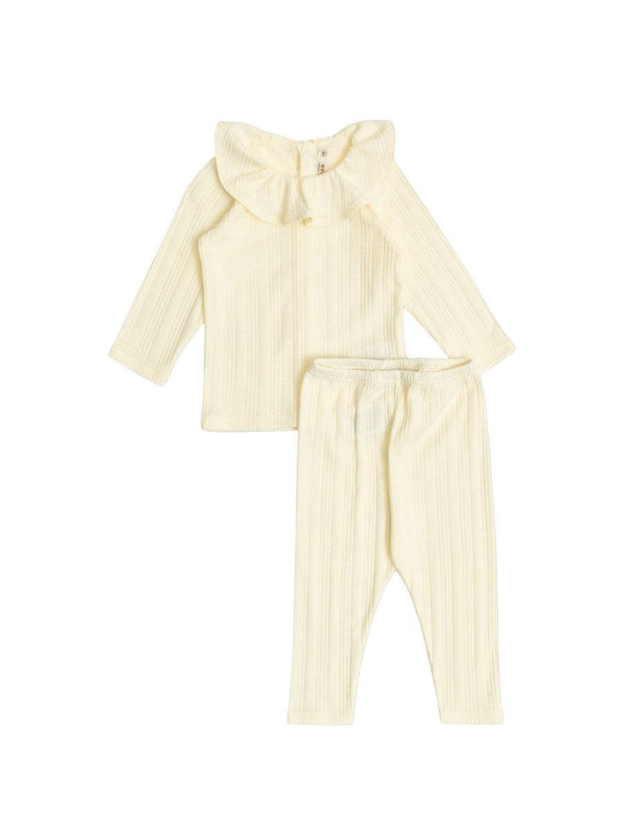 BONPOINT Baby Girls' Cotton T-Shirt and Pants Set