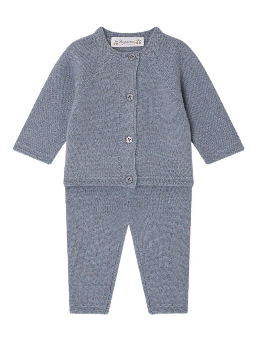 BONPOINT Cozy Cashmere T-Shirt and Pants Set for Mini Boys