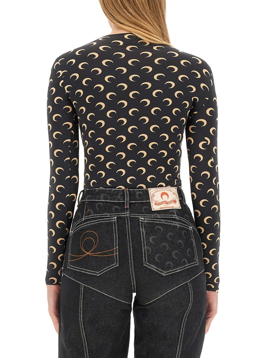 MARINE SERRE Slim Fit Moon Top - Size S