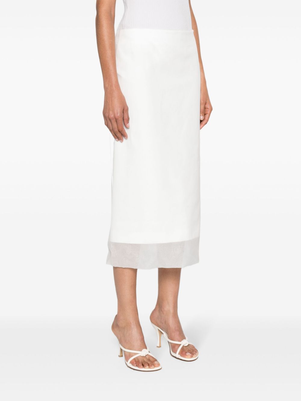 MAX MARA SPORTMAX Silk Midi Skirt for Women