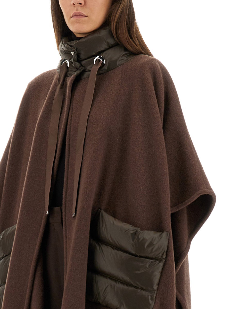 HERNO Ultralight Resort Poncho for Women - Gorgeous 90% Wool and 10% Cashmere, One Size Fits All