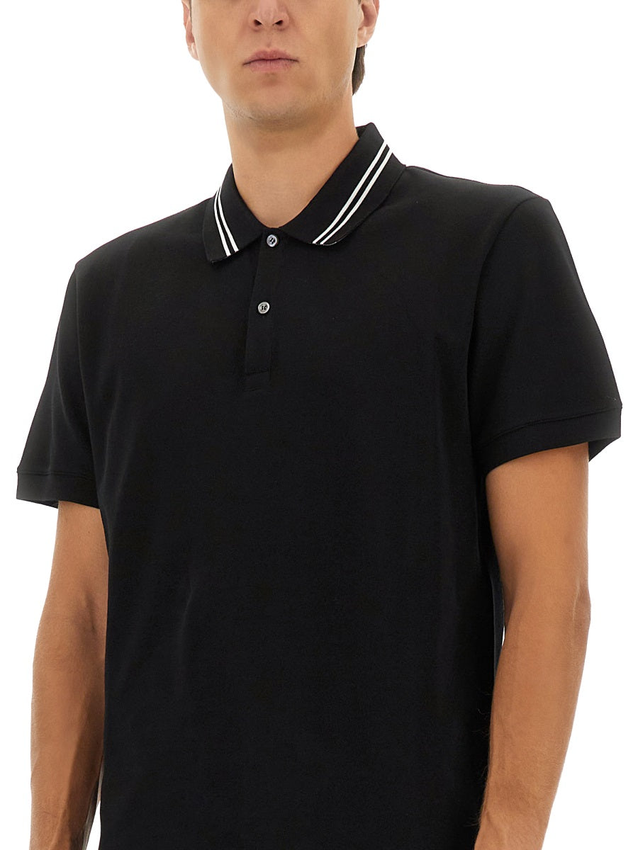 ALEXANDER McQUEEN Polo Shirt with Logo on Collar - Size L