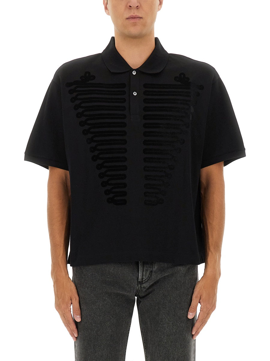 ALEXANDER McQUEEN Ceremonial Boxy Polo Shirt - Size L