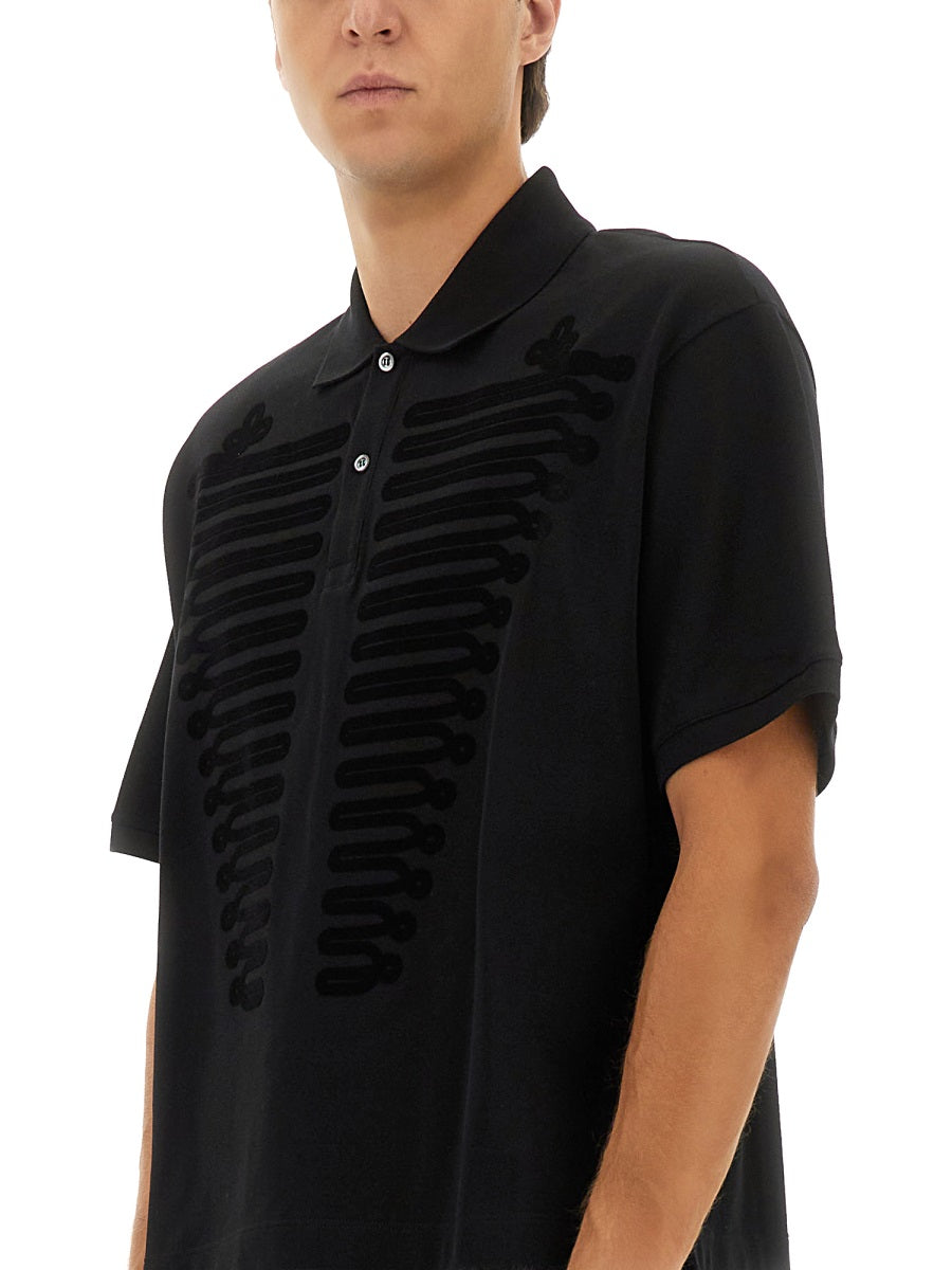 ALEXANDER McQUEEN Ceremonial Boxy Polo Shirt - Size L