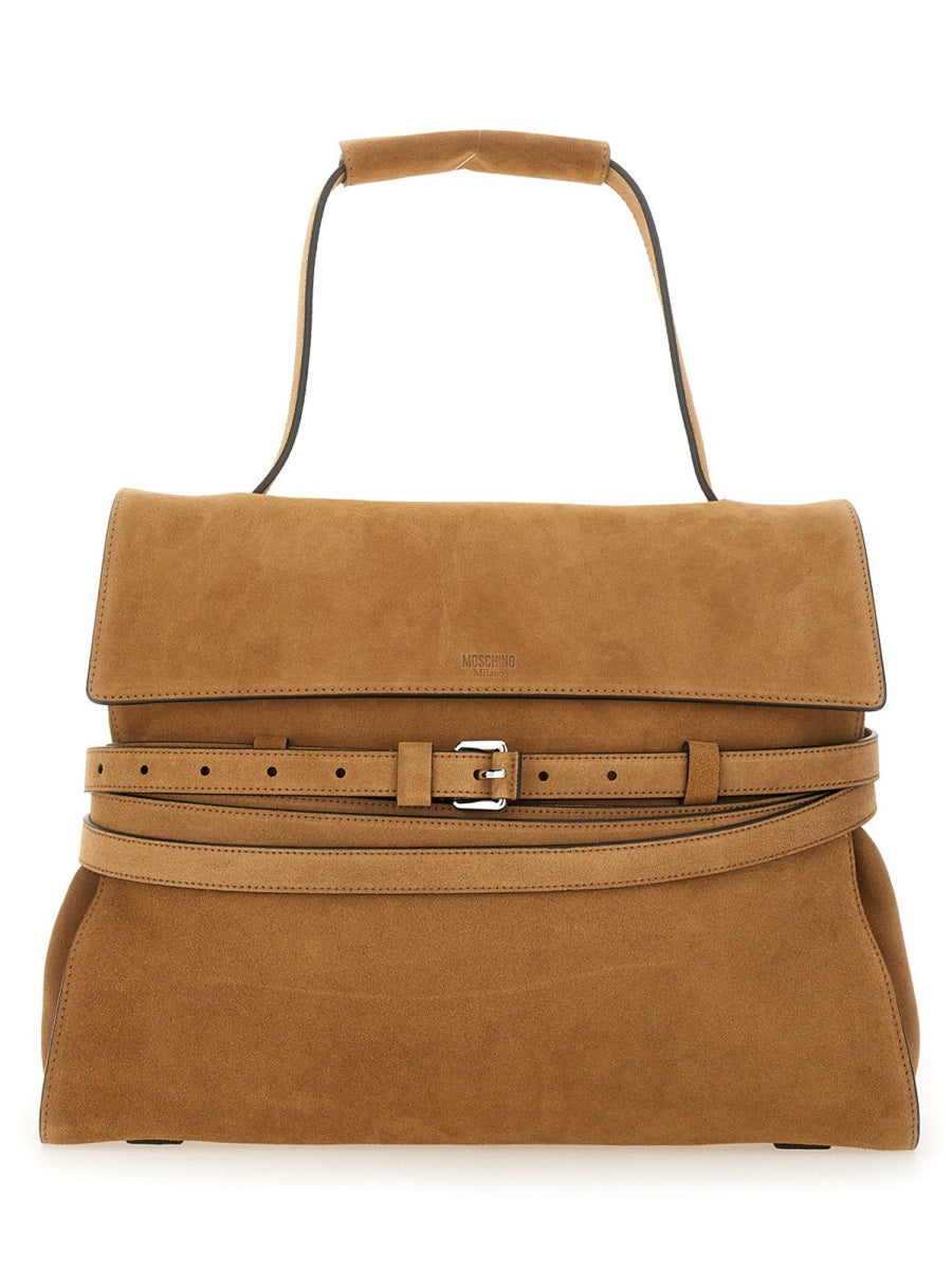 MOSCHINO Medium Handbag with Chic Tie Design