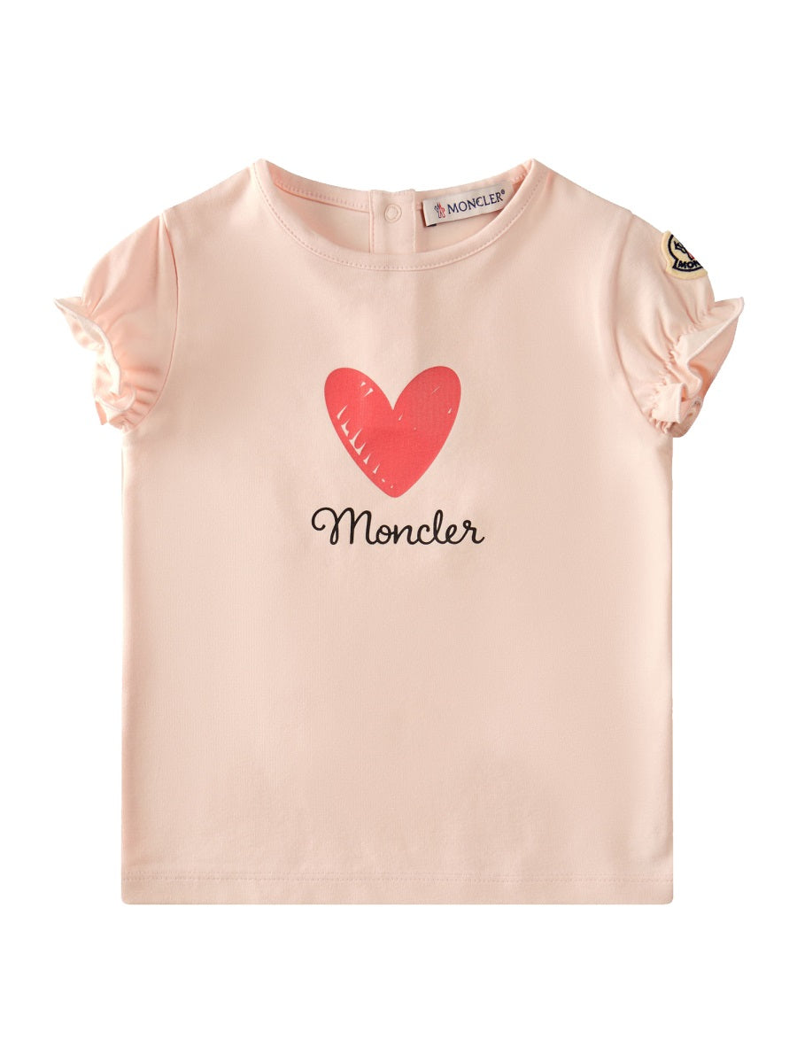MONCLER Mini T-Shirt with Heart Logo