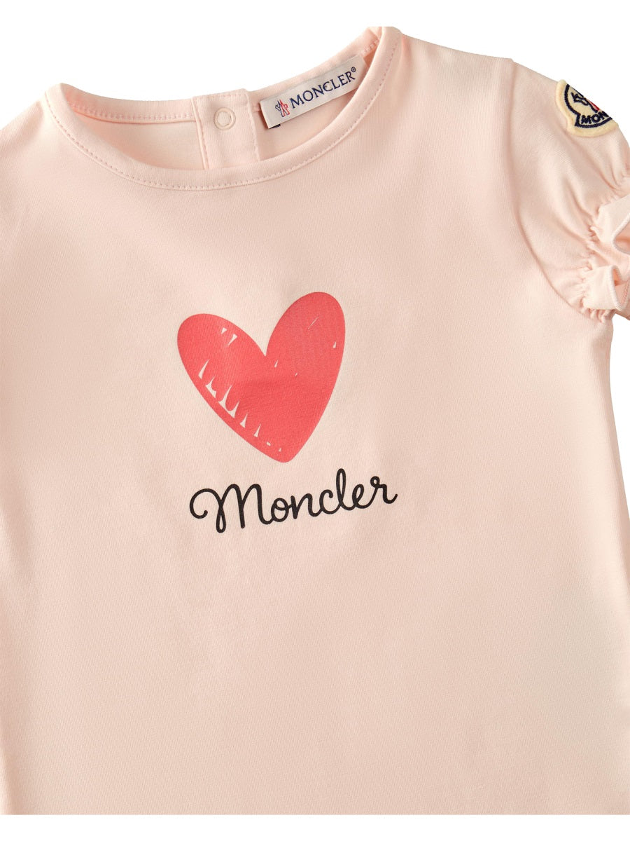 MONCLER Mini T-Shirt with Heart Logo